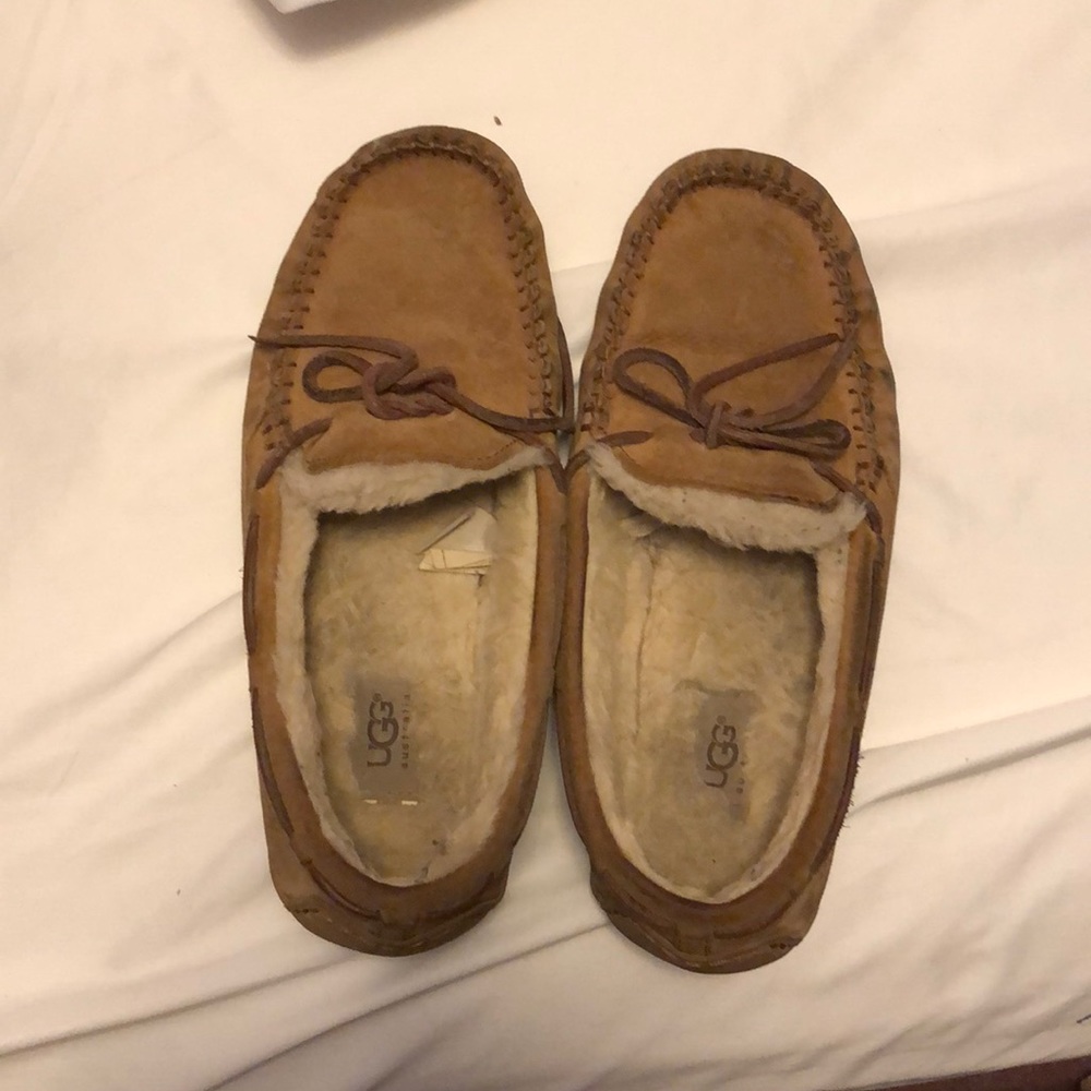Brown UGG moccasins
